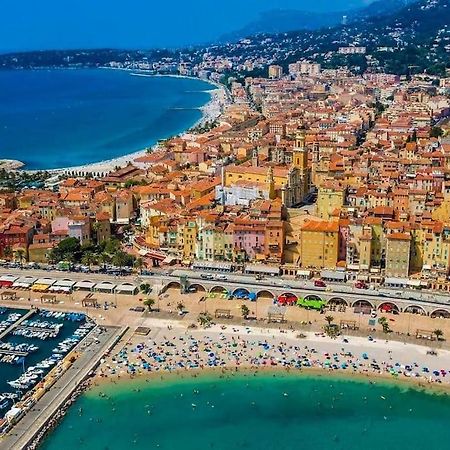 Ferienwohnung Beau 2 Pieces,Terrasse, Parking Menton Centre Exterior foto